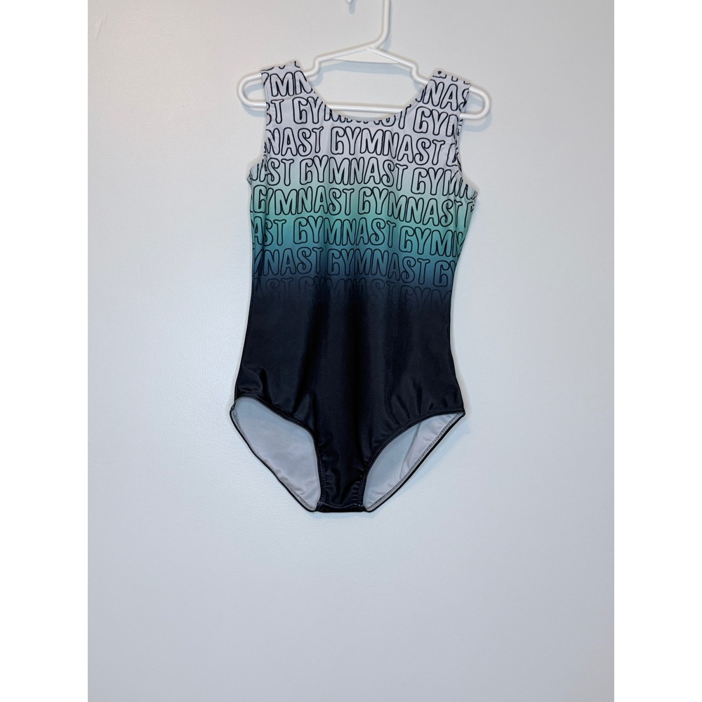 Gymnast Ombre Leotard‎ Teal Black 150